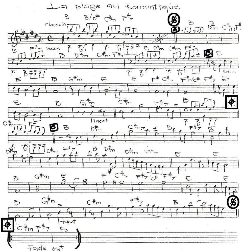 La Plage Ali Komantique sheet