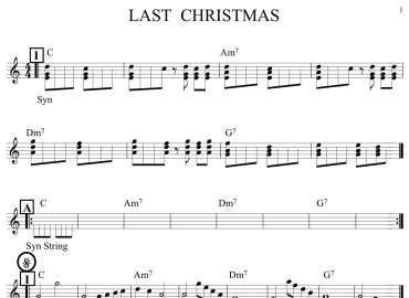 Last Christmas sheet