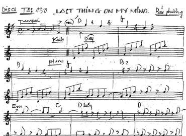 Last Thing On My Mind sheet