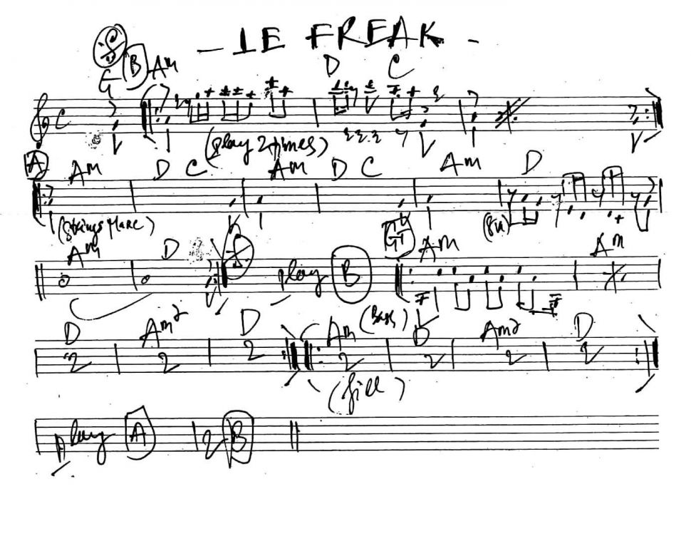 Le Freak sheet