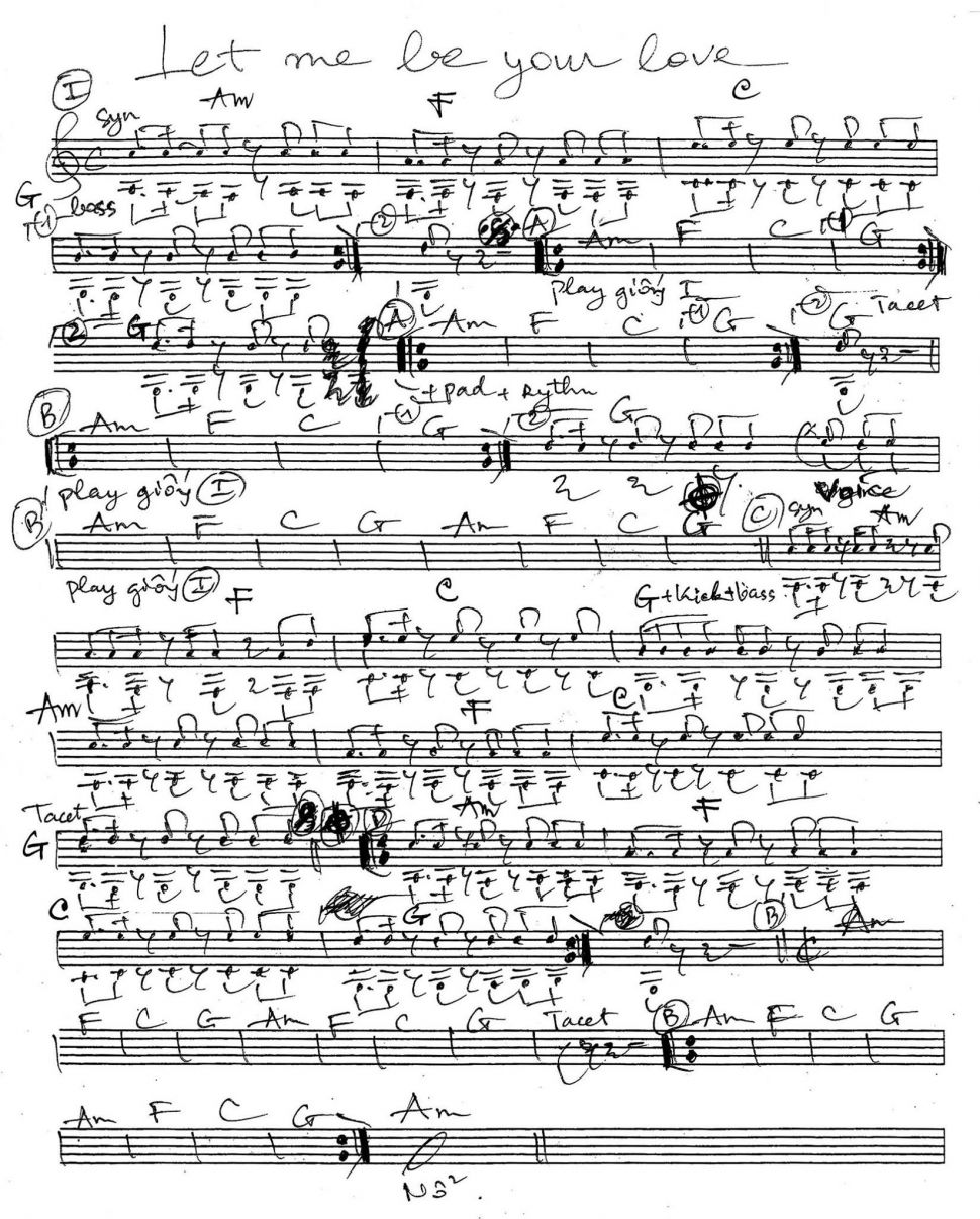Let Me Be Your Love sheet