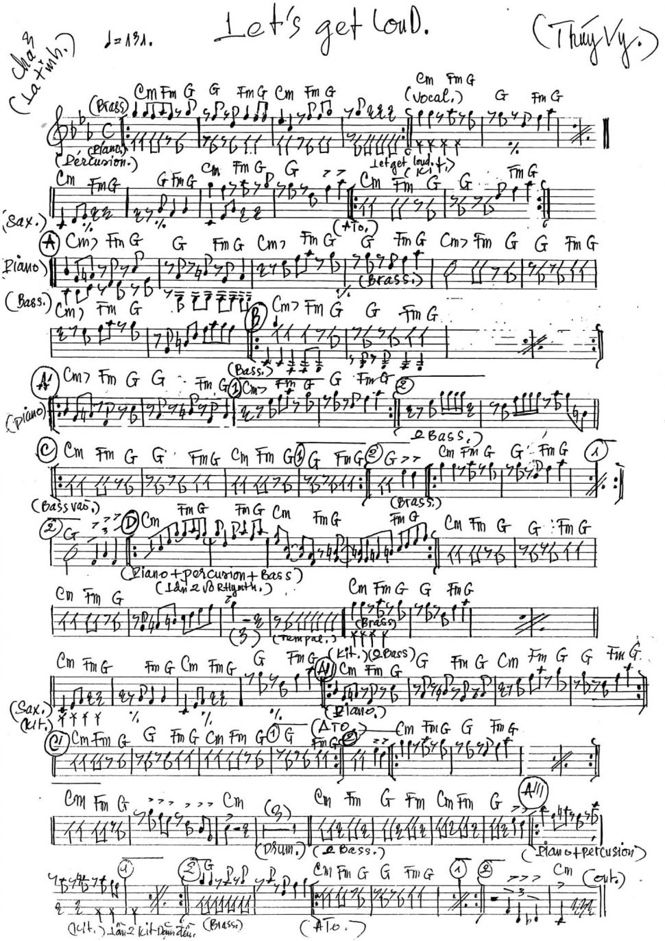 Let's Get Loud sheet