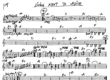 Living Next To Alice sheet