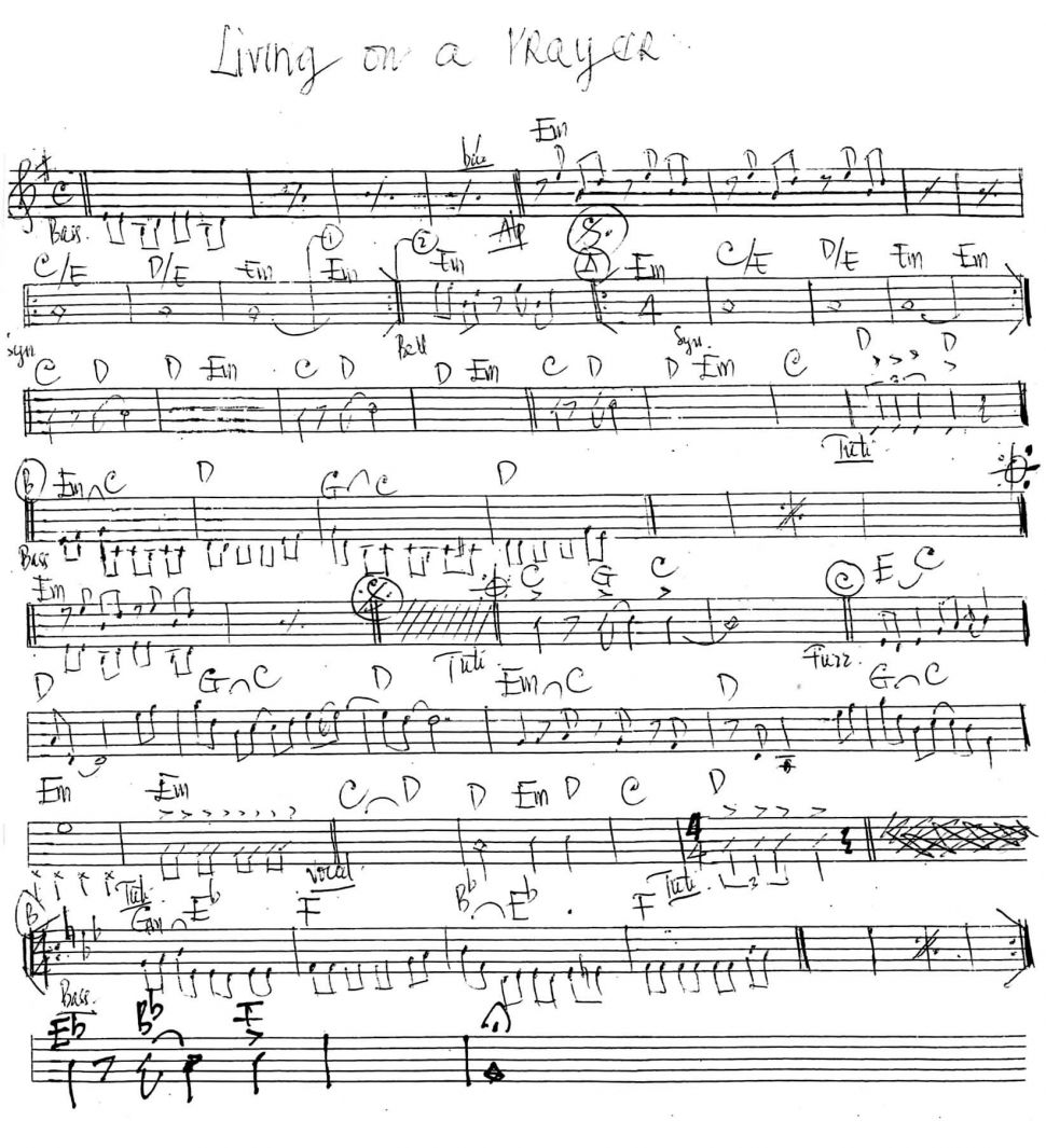 Living On A Array sheet