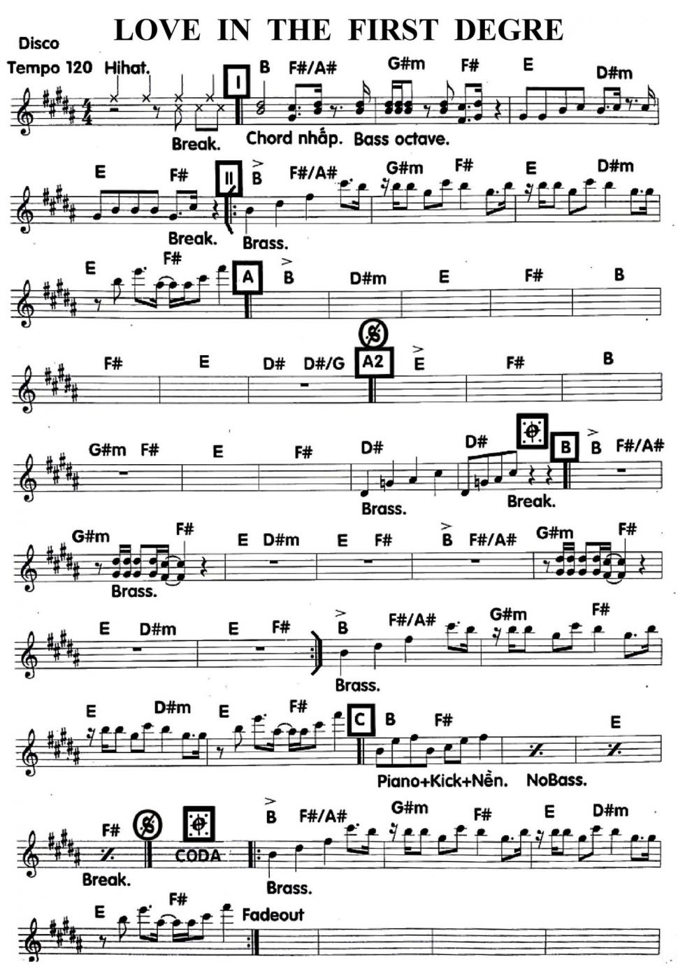 Love In The First Degre sheet