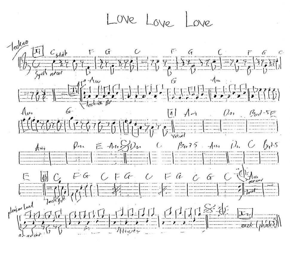 Love Love Love sheet