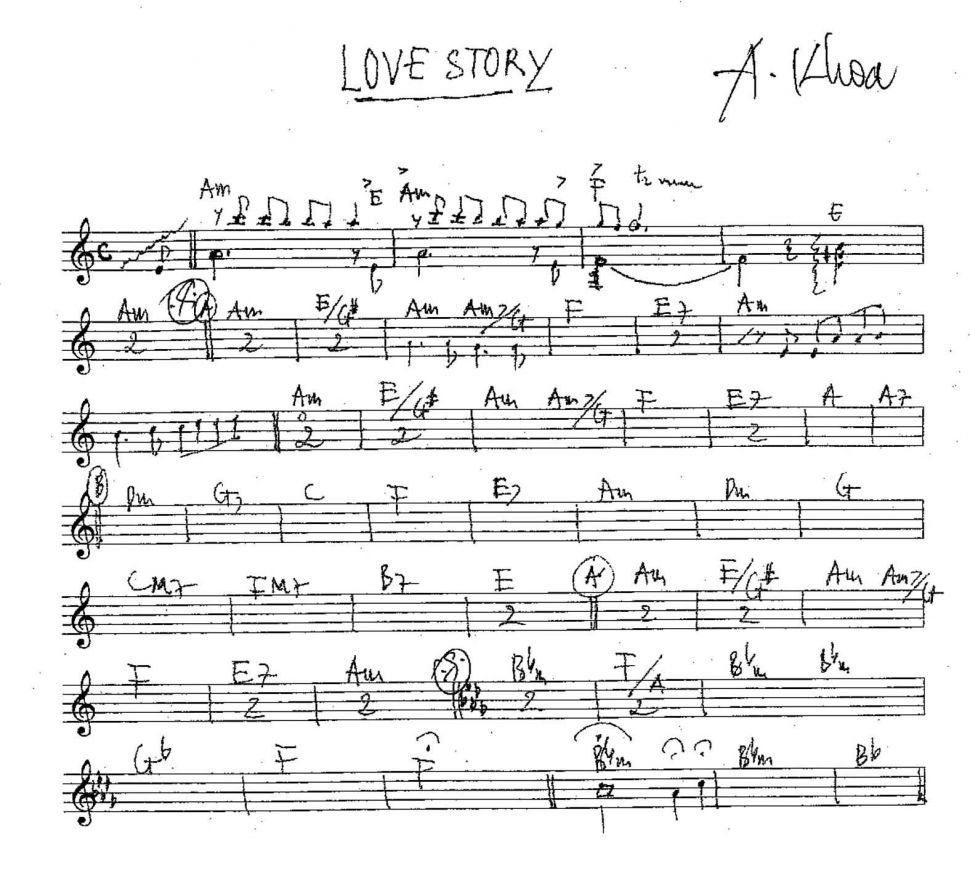 Love Story sheet