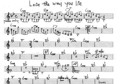 Love The Way You Lie sheet