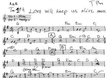 Love Will Keep Us Alive sheet