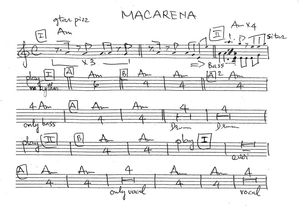 Macarena sheet