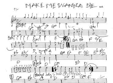 Make Me Wanna Die sheet