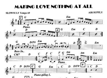 Making Love Nothing At All sheet