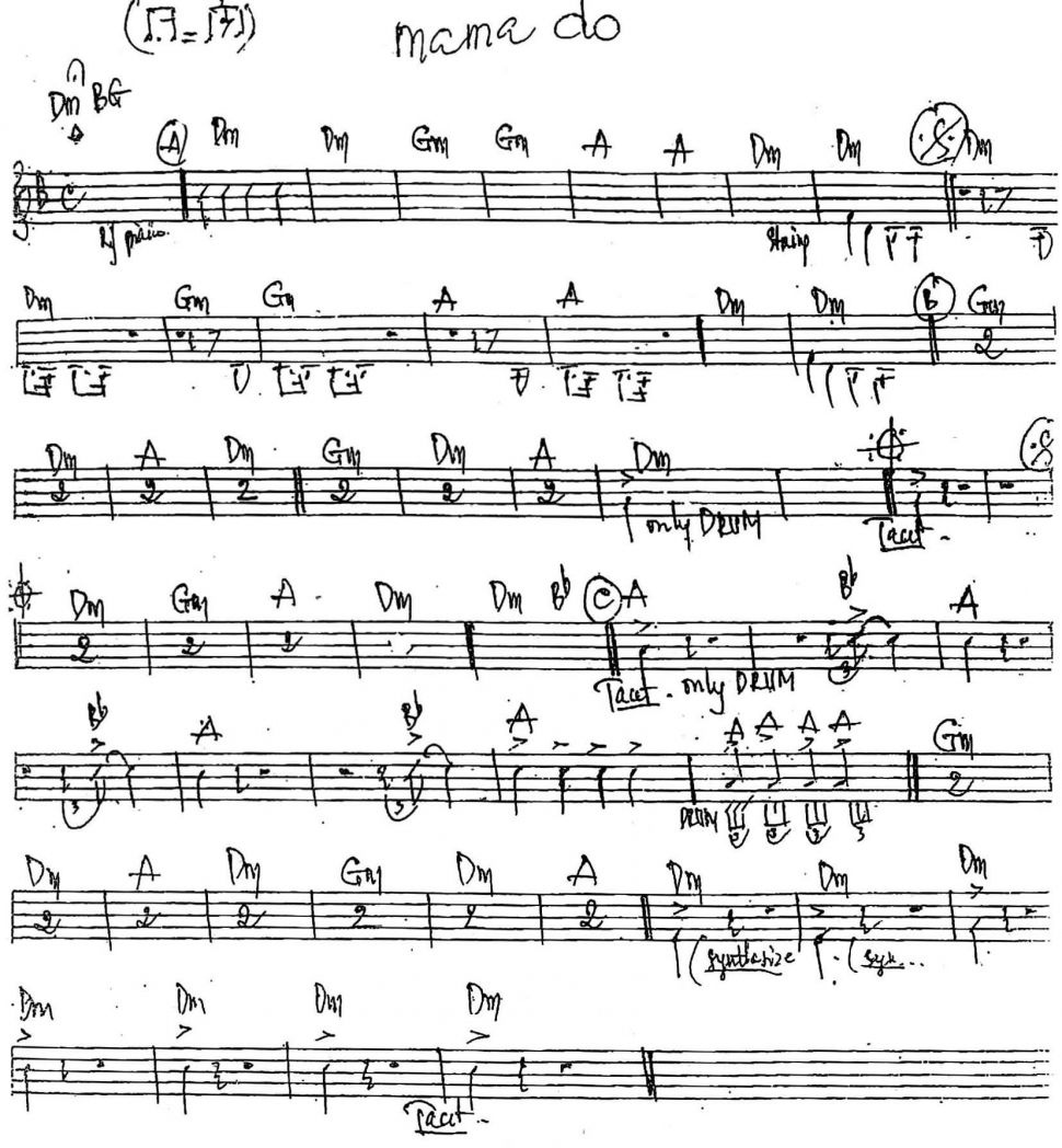Mama Do sheet