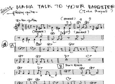 Mama Talk To Your Daughter sheet