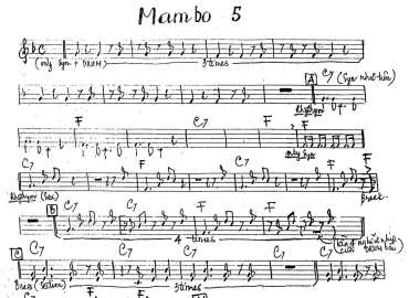Mambo 5 sheet