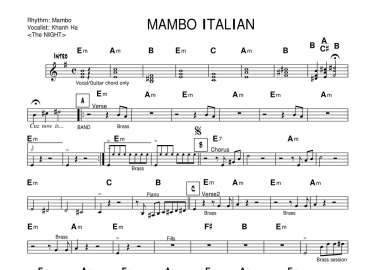 Mambo Italian sheet
