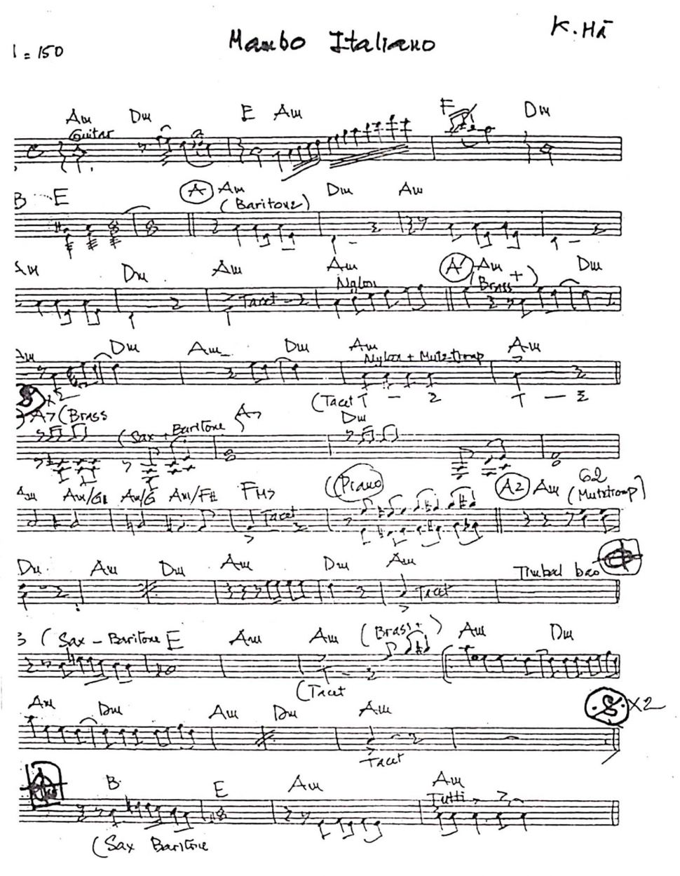 Mambo Italiano sheet 