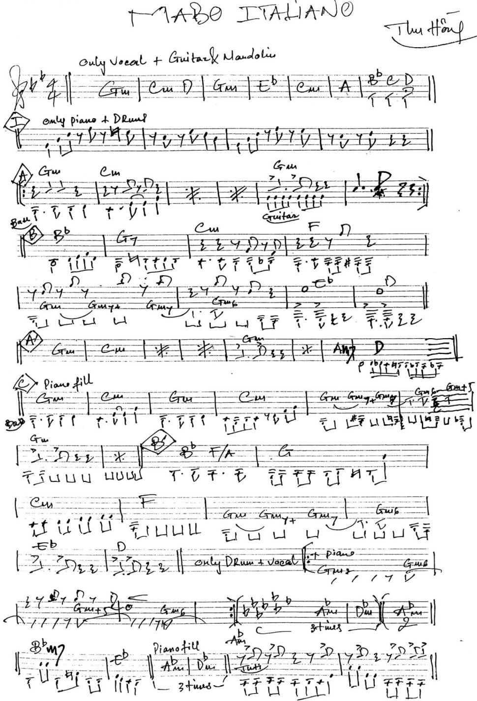 Mambo Italiano sheet