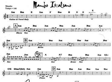 Mambo Italiano sheet