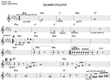 Mambo Italino sheet
