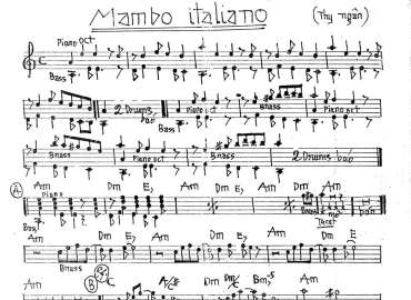 Manbo Italiano sheet
