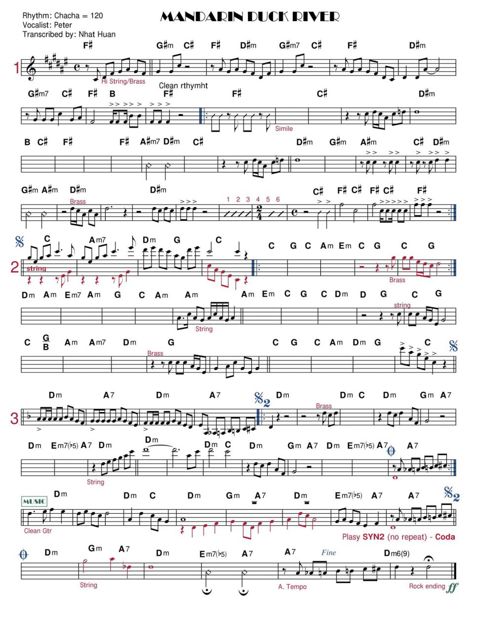 Mandarin Duck River sheet