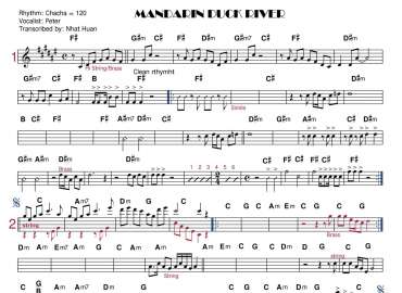 Mandarin Duck River sheet