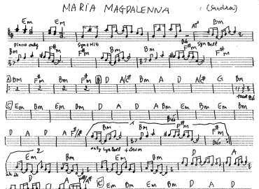 Maria Magdalenna sheet
