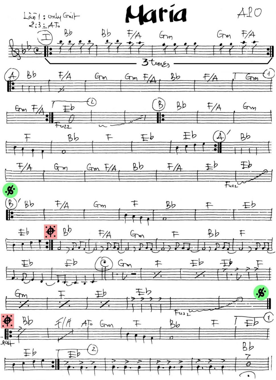 Maria sheet