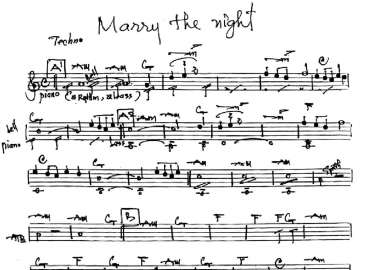 Marry The Night sheet