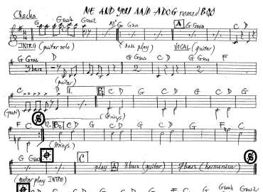 Me And You And A Dog Named Boo sheet