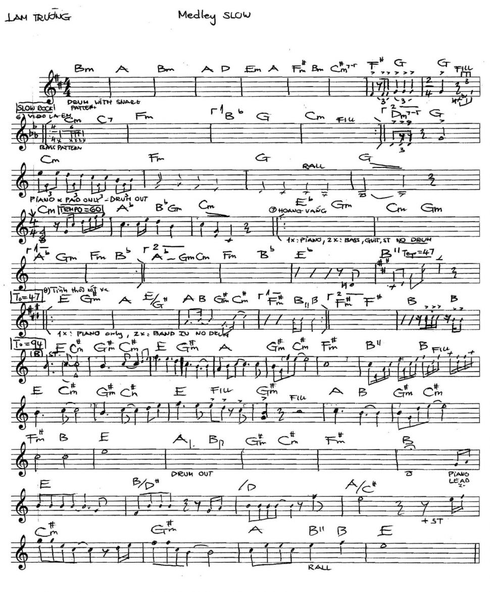 Medley Slow sheet