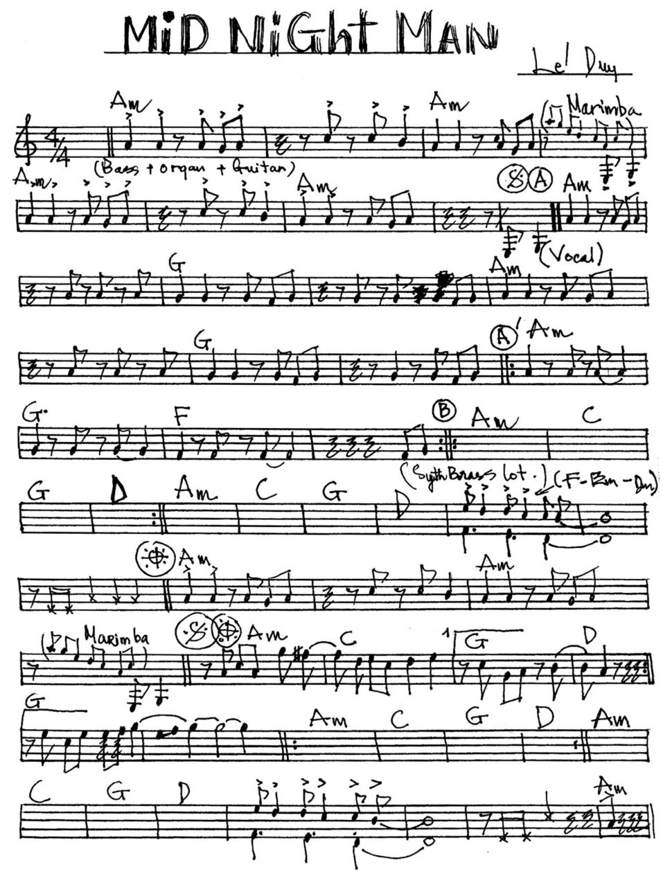 Mid Night Man sheet