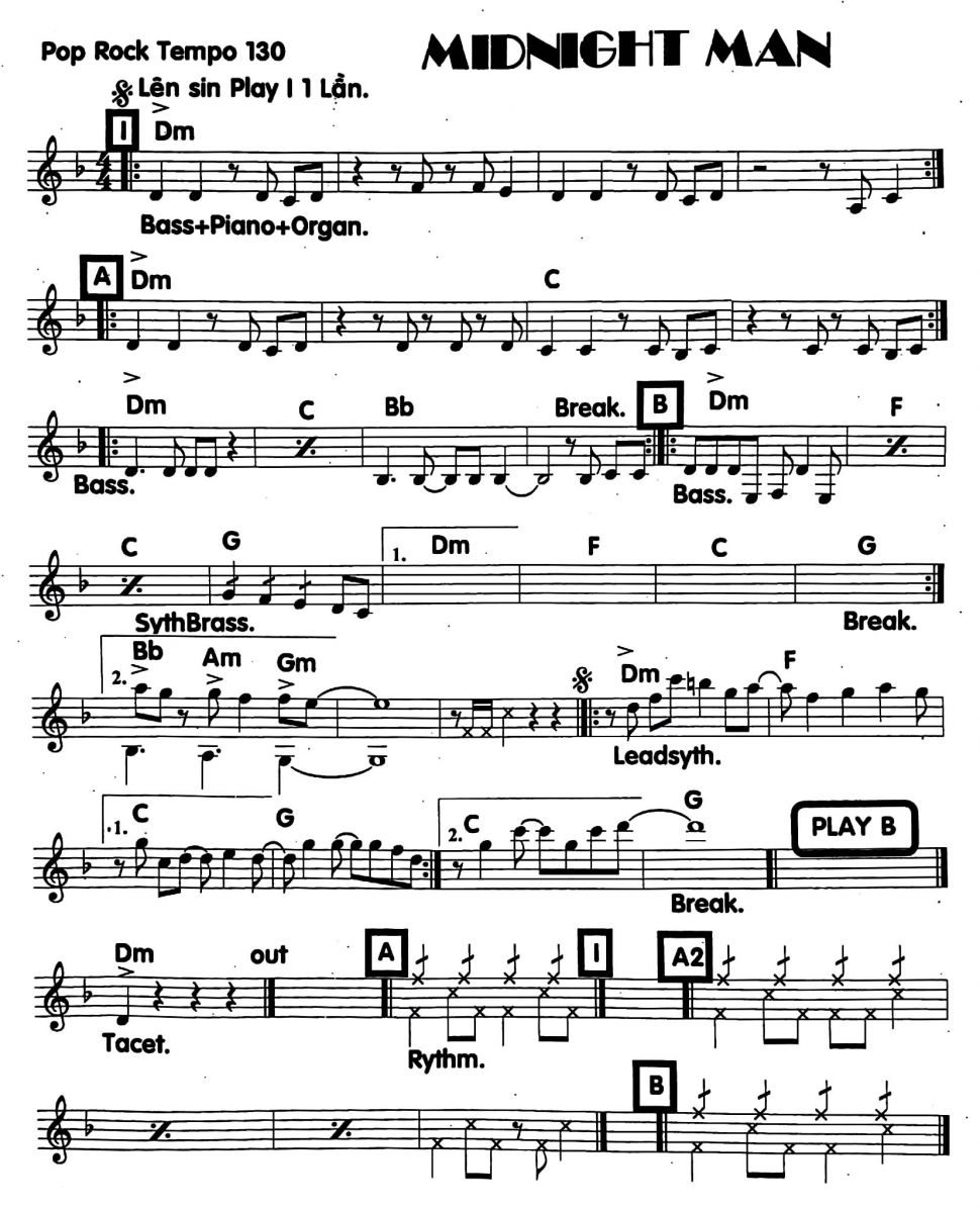 Midnight Man sheet
