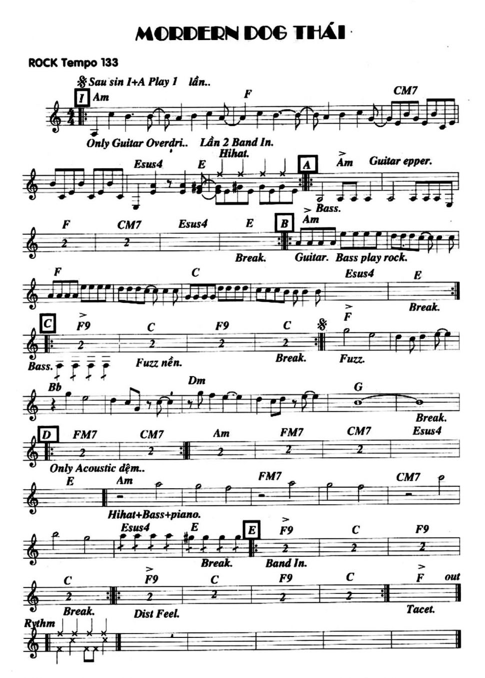 Moedern Dog Thai sheet