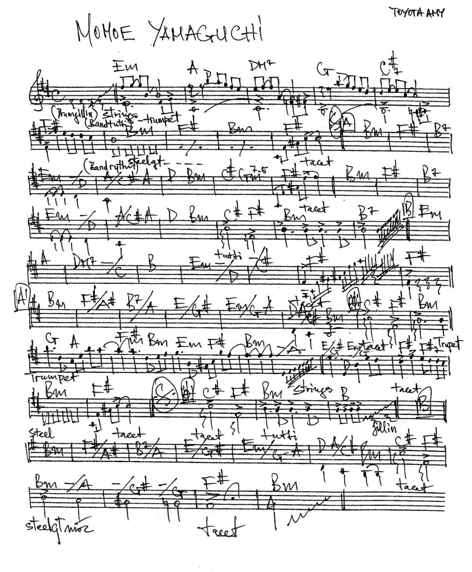 Momoe Yamaguchi sheet