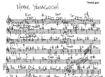 Momoe Yamaguchi sheet