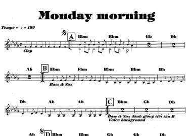Monday Morrning sheet