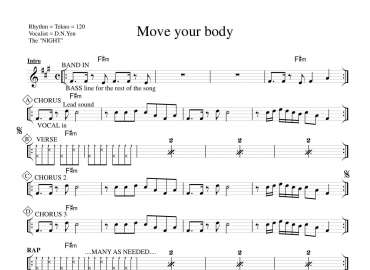 Move Your Body sheet