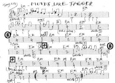 Moves Like Jagger sheet