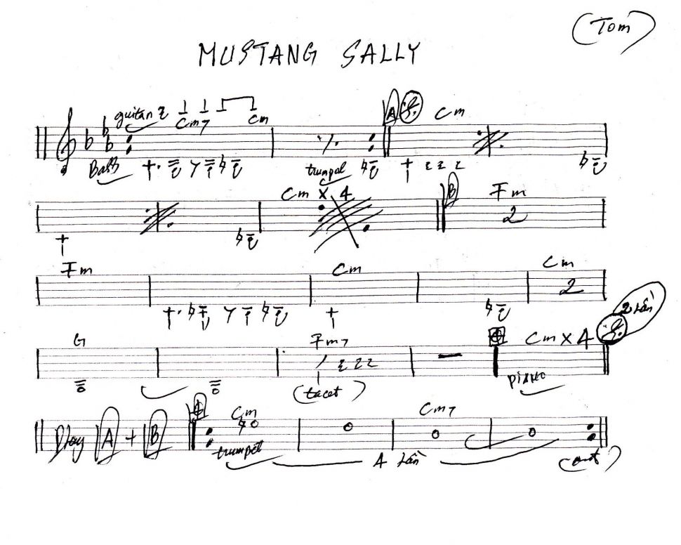 Mustang Sally sheet