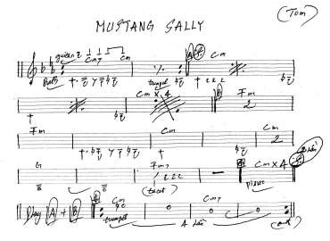 Mustang Sally sheet