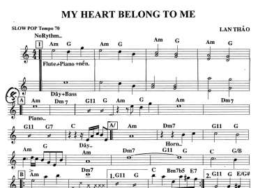 My Heart Belong To Me sheet