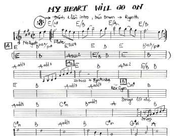 My Heart Will Go On sheet