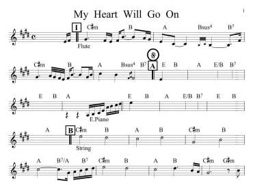 My Heart Will Go On sheet
