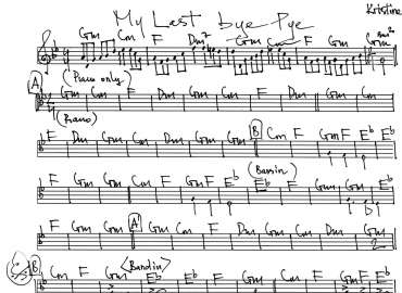 My Last Bye Bye sheet