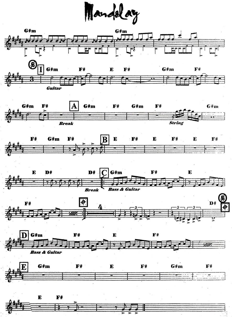 Mandolay sheet