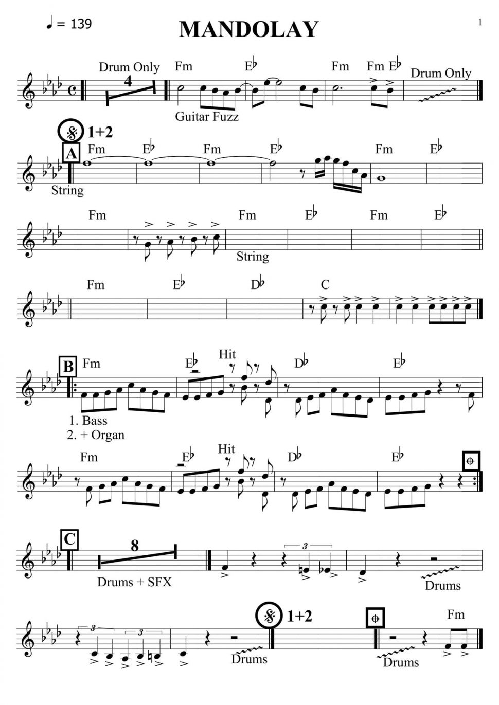 Mandolay sheet