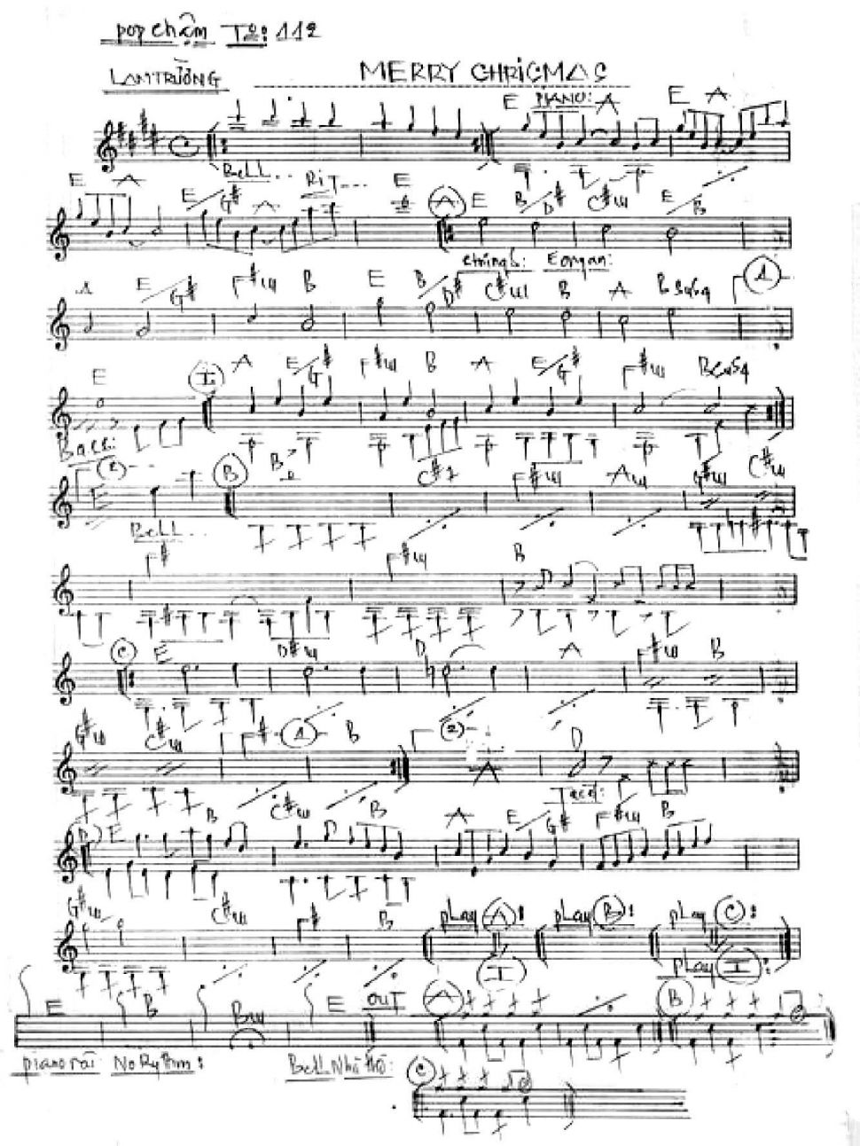 Merry Chricmas sheet