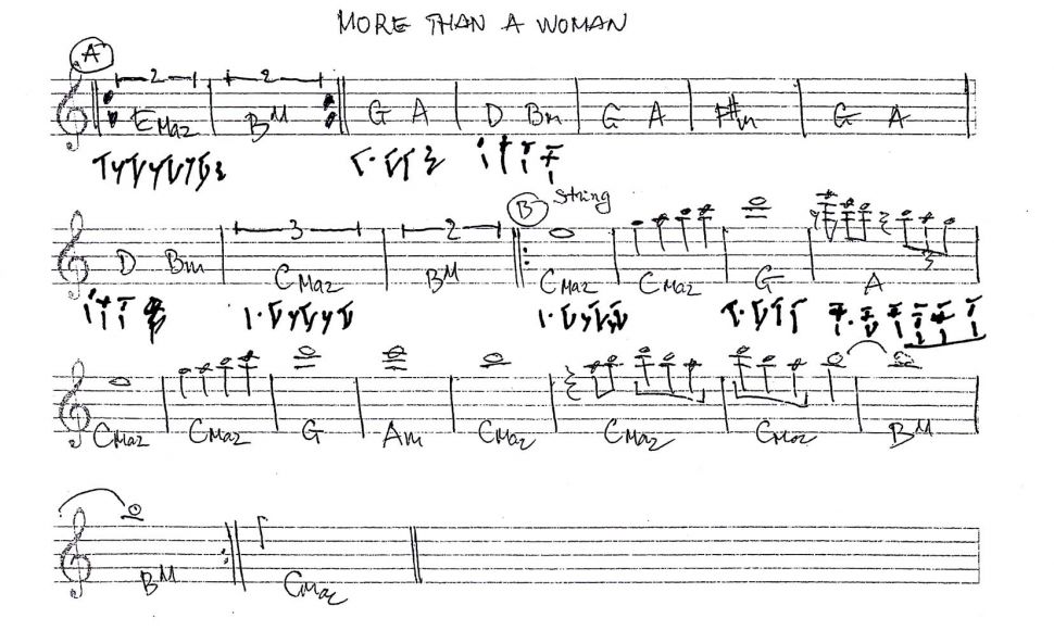 More Than A Woman sheet